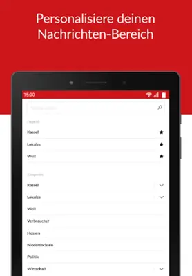 HNA - die Nachrichten-App android App screenshot 1