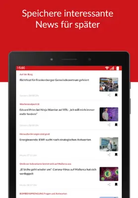 HNA - die Nachrichten-App android App screenshot 2